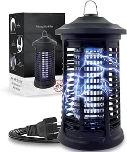 Electric Bug Zapper Indoor/Outdoor, 4200V High Powered Mosquito Zappers Killer, Waterproof Insect Fly Swatter Zapper Mosquito Trap Outdoor, Fly Traps, Insect Killer for Home,Garden,Backyard, Camping