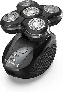 Remington XR7000 Balder Pro Rotary Shaver Rechargeable Waterproof Electric Razor for Men Cordless Lithium Power 5 Dual Track Flexing Heads and Pop-Up Trimmer Black