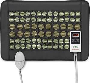 UTK Heating Pad for Back, 5X Deeper Back Pain Relief, Far Infrared Heating Pad with Natural Jade, FSA-HSA Eligible, Hotter to 149℉, 4H Auto Off, Travel Bag, Memory Function, 23.5"×16", Gifts for Women