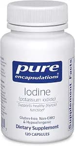 Pure Encapsulations Iodine - Supplement to Support The Thyroid & Help Maintain Healthy Cellular Metabolism* - with Premium Potassium Iodide - 120 Capsules