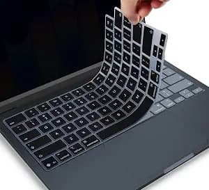 CaseBuy Keyboard Cover Skin Compatible with 2026 MacBook Neo 13-inch Laptop with A18 Pro Chip A3404 with Touch ID, MacBook Neo 13"(512GB) Accessories Protector, US Layout, Black