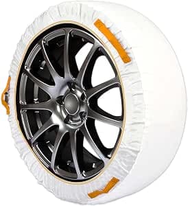 XL Perform Tool s 450450 TX4 Textile Snow Socks – B26 Approved Textile Snow Chains, High Performance Snow/Ice Design, Quick Installation 3 Minutes, ABS/EPS Compatible, Protected Rims