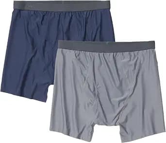Exofficio Men's Give-N-Go 2.0 Boxer Brief 2 Pack - Breathable Durable Easy Care Travel Underwear