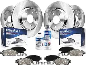 Detroit Axle - Brake Kit for 19-21 Subaru Ascent, Disc Brake Rotors 2019 2020 2021 Ceramic Brakes Pads with Hardware Replacement : 13.12" inch Front and 13.03" inch Rear Rotor