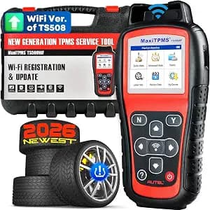 Autel MaxiTPMS TS508WF TPMS Programming Tool, 2026 Upgrade WiFi Ver. of TS508 TS501 TS408 TS601, Tire Pressure Monitor, Program MX-Sensors 315/433MHz, Relearn Activate All Sensors, TPMS Reset Diagnose