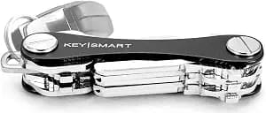 KeySmart Classic - Compact Key Holder and Keychain Organizer (up to 14 Keys) (Black)