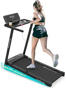 Mobvoi Walking Pad Treadmill Under Desk Treadmills for Home Office Smart AI Walking Running Machine Compact Portable with Remote Control and APP 265 LBS