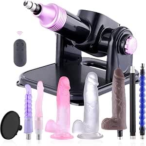 Machine Sex Machine for Couples & Solo - 21 Game Modes, 60W Quiet Motor, 0-180° Adjustable Bumper, Remote Control, Discreet Packaging - Premium Love Toy for Men & Women