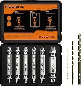 Damaged Screw Extractor Set,Fathers Day Gifts for Dad from Daughter Son,Gifts for Men,Christmas Stocking Stuffers for Men Husband Boyfriend, Cool Stuff Gadgets (white)