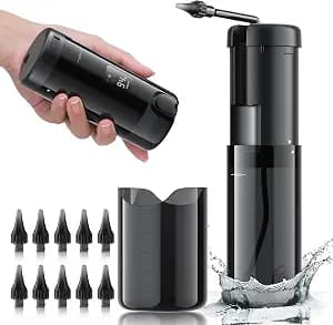 Lebbtl Ear Wax Removal - Electric Ear Cleaner, Ear Cleaning Kit with 5 Pressure Modes, Safe and Effective Ear Cleaning Tool, Ear Irrigation Flushing System with USB Rechargeable