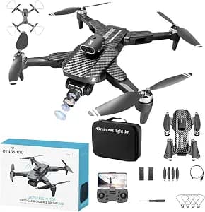 4K UHD GPS Drone (Equipped with dual cameras), Foldable Drone, small-scale Drone Control Quadcopter With Height Setting Function, Six-pass Gyroscope, Gesture Photo, Video Recording, Headless Mode, Emergency Stop, Trajectory Gravity Sensing, and Auto-photography for Adults and Teenager(60 minutes flight time)