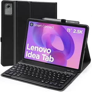 Keyboard Case for Lenovo Idea Tab 2025 11 Inch (TB-336ZU TB-336FU), [German QWERTZ] Ultraslim Case, Removable Keyboard Case, Bluetooth Connection, Wireless Keyboard, Black