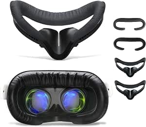 2 Pack Face Pad for Oculus Quest 2, Facial Interface & Face Cover Pad, Anti-fogging Sweatproof Face Cushion for VR Meta Quest 2 Accessories Replacement