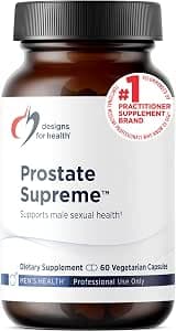 Designs for Health Saw Palmetto Prostate Supplement for Men - Prostate Supreme with Saw Palmetto, DIM, Vitamins, Nettle, Zinc + Chrysin - Non-GMO, Soy Free (60 Capsules)