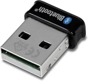 TRENDnet Micro Bluetooth 5.0 USB Adapter, Supports Basic Rate(BR), Bluetooth Low Energy(BLE), Enhanced Data Rate(EDR), 100m (328ft.) Range, Supports Windows OS, Black, TBW-110UB (Pack of 1)