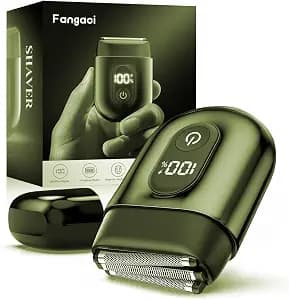 Electric Foil Shavers for Men: Mini Electric Razor with Big LED Display & 3 Floating Blades - IPX7 Waterproof Wet Dry Face Razor, USB Type C