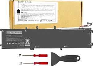 Fancy Buying 97Wh 6GTPY Laptop Battery for Dell XPS 15 9550 9560 9570 7590 Inspiron 15 7500 7501 7590 7591 Vostro 7500 7590 i7-7700HQ 5D91C GPM03 4GVGH 1P6KD 5XJ28 5D91C 5041C D1545 D1645 D1745
