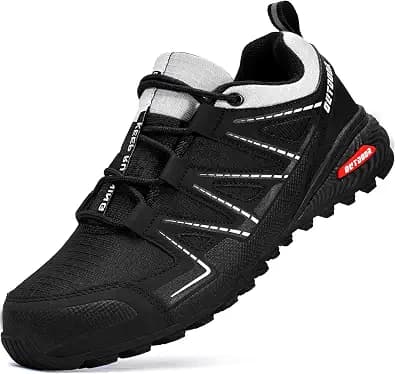 Men's Trail Running Shoes Waterproof Lightweight Non-Slip Walking Hiking Sneakers Men Outdoor