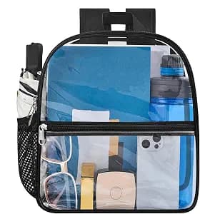 Oraben Clear Backpack for Stadium Events Clear Bag Small Stadium Backpack Waterproof 12x6x12 for Women Men Adult Concert Sports