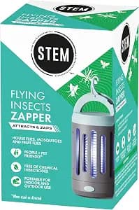 STEM Flying Insect Zapper, Indoor and Outdoor Electric Fly & Mosquito Trap, Includes Micro-USB Charging Cable and Brush for Cleaning