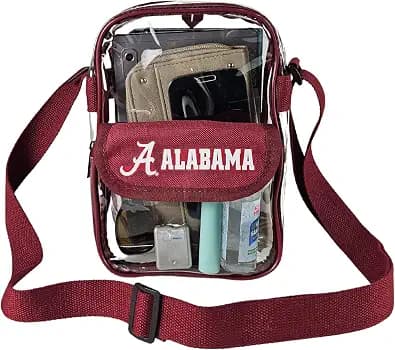 Storm Duds Crossbody Clear Bag 10 Inch Pouch for Valuables - Games, Graduations, Concerts – NCAA Stadium Approved