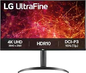 LG 32UR550K-B – 4K Monitor 32", VA Panel, (3840 x 2160), 60Hz, 4ms (GtG), DCI-P3 90%, Pivotable, Black