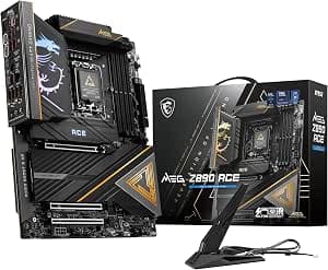 MSI MEG Z890 ACE Gaming Motherboard (Support Core Ultra Series 2 Intel Processors, LGA 1851, DDR5, PCIe 5.0, M.2, SATA, 5Gbps LAN, USB Type-C, Wi-Fi 7, Bluetooth 5.4, Thunderbolt 4, ATX)