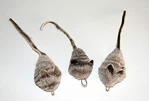 Fun Rat Pack 3 Pack of Mice Mouse Refill/Attachment - Fits Wildcat and Popular Bird and Catcher Type Wands/Poles