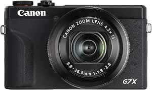 Canon PowerShot G7 X Mark III (Black) - Compact Digital Camera with 1-Inch Sensor & 4K Video - Perfect for Low Light & Travel - WiFi & Bluetooth Connectivity - Loved For Creating On The Go