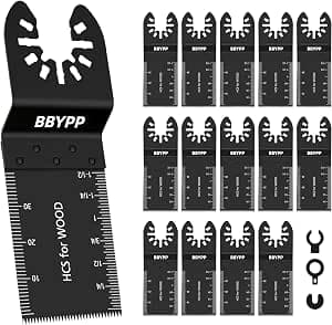 14pcs Multi-function Tool Blade, Oscillating Saw Blade, 34 mm Multifunctional Tool Universal Saw Blade for Wood Plastic