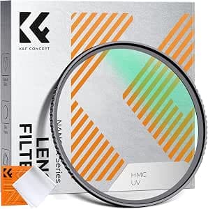 K&F CONCEPT 67 mm MCUV Filter Protection Filter and Cleaning Cloth | Multi-Layer with Coating, 0.4% Reflectivity, Avoid Glares, for Camera Lens (NANO-K Series) - FV301