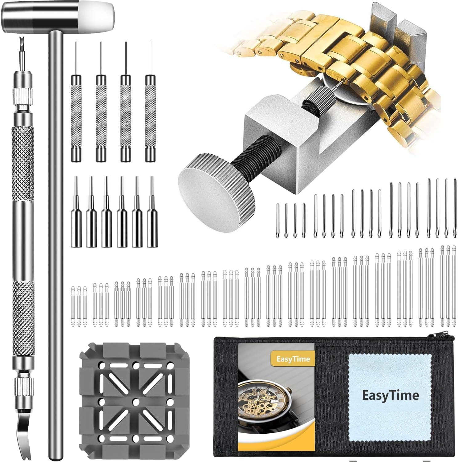 EasyTime Watch Link Removal Kit: Watch Band Resizing & Strap Change Tools