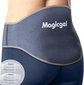 Magic Gel Hot Gel Bag for Injuries - Freezer or Microwave Belt - Relieves Back and Lumbar Pain with Extra Compression - Cold Effect Bags