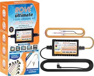 ROVE Ultimate Dash Cam Hardwire Kit with USB-C Port for R2-4K, R2-4K PRO, R2-4K Dual, R2-4K Dual PRO, and R3 Dash Camera Models, 24Hr Parking Monitoring Kit with Low Voltage Protection