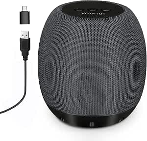 ZETIY Speaker for PC, Small Computer Speaker with USB, Mini Laptop Speaker with Stereo Sound for Notebook, PC, Laptop, Desktop - Plug and Play (Grey)
