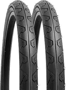 YUNSCM 26" Beach Cruiser Bike Tires 26x2.125 57-559 Tires Compatible Road Bike 26 x 2.125 26x2.15 Bicycle Tires 2-PCS (Y-1209)