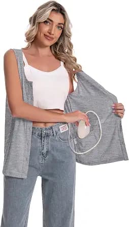 Mastectomy Top Tank with Drain Pockets Post Surgery Recovery Must Haves Clothing Comfy Sleeveless Shirts