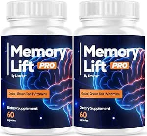 LIVORKA (2 Pack) Memory Lift Pro Supplement Capsules - Official Memory Lift Pro Brain for Your Brain Supplement, MemoryLift Pro Pills, All Natural Support Wellness & Health Support, 120 Capsules