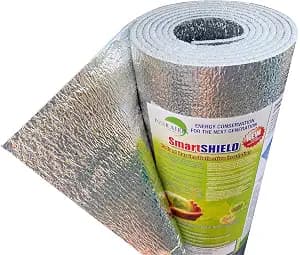 INSULATION MARKETPLACE SmartSHIELD -3mm 16inx10Ft ReflectiveINSULATION roll, Foam Core Radiant Barrier, ThermalINSULATION Shield - Engineered Foil