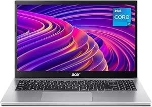 Acer Aspire 3 A315-59 Laptop - Intel Core i5-1235U, 8GB, 512GB SSD, Integrated Graphics, 15.6" Full HD, Windows 11, Silver