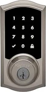 Kwikset Premis Touchscreen Smart Lock Electronic Deadbolt, Works with Apple HomeKit via Apple HomePod or Apple TV, in Satin Nickel