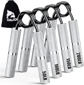 Grip Strength Trainer 4 Pack,50LB-200LB Hand Exerciser Gripper Forearm Finger Strengthener Non-Slip Suitable for Hand Rehabilitation Finger Strength Training, Muscle Building, Home Gym