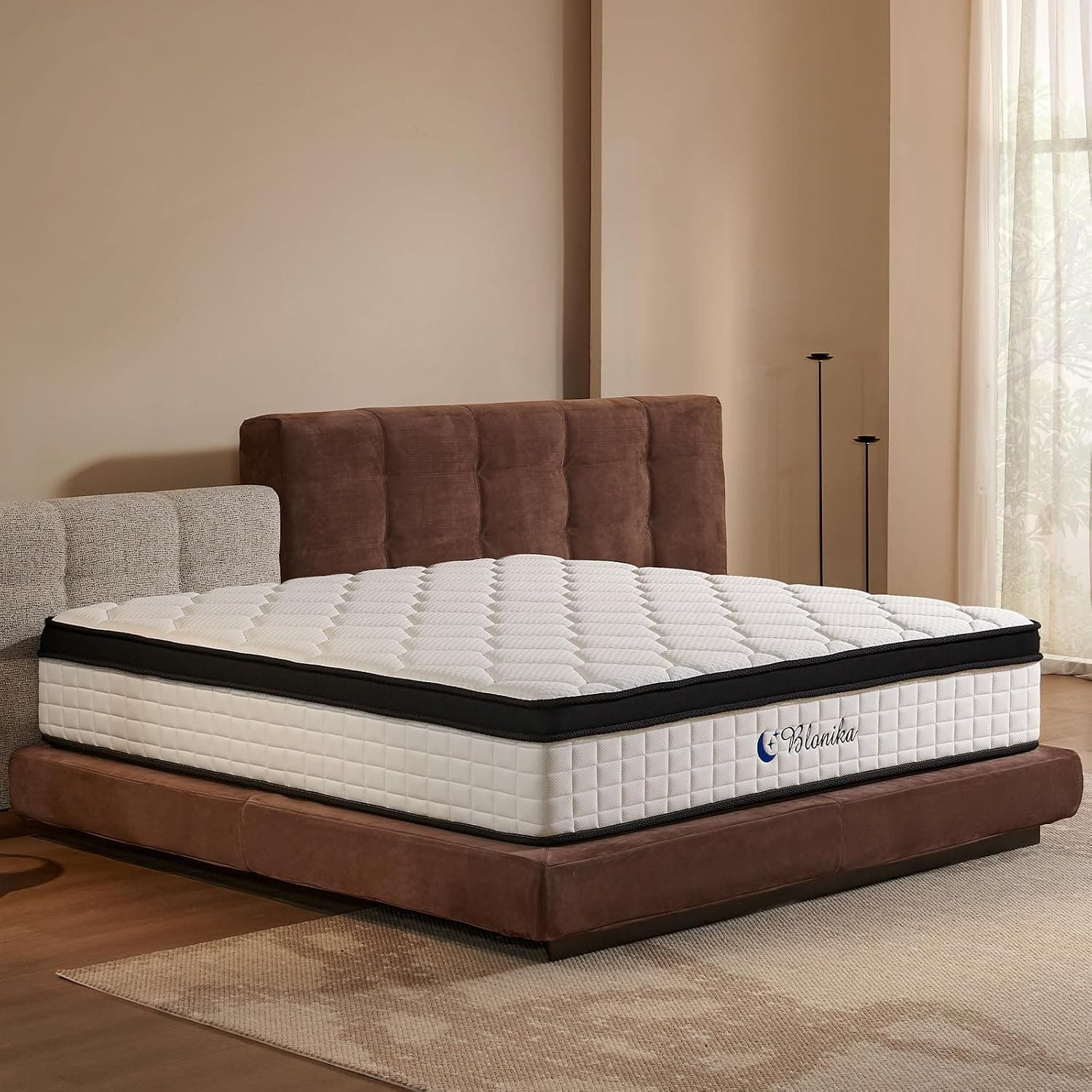Full Size Mattress, 12 Inch Memory Foam with Individual Pocket Spring, Medium Firm, in a Box for Pressure Relief & Motion Isolation, Strong Edge Support