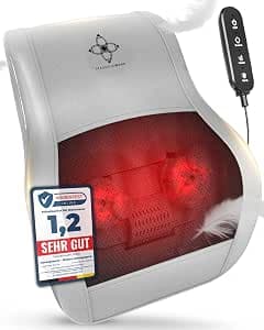 Shiatsu Back and Neck Massager | Electric Neck Massager with Heat Function | Ergonomic, Ideal for Relieving Muscle Tension and Pain