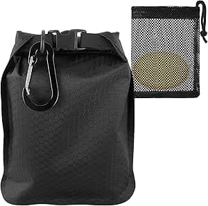 Uliya Travel Soap Bag Waterproof Leakproof Travel Soap Case Box Quick Drying Soap for Soap Bar Portable Sealing Soap Holder with Soap Lathering Bag and Carabiner forTravel, Camping, Outdoor (Black)