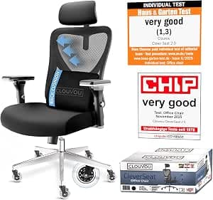 CleverSeat Ergonomic Office Chair [BEST RATED] Desk Chair 100% Adjustable | Computer Chairs & Gaming Chair Adults | Desk Chair For Home Office Chair Ergonomic | Up To 330lbs