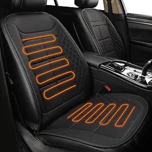 Car Seat Cushion Comfortable Seat Cover for Cars Trucks SUV Van, Full Back and Seat Cushion for Driver or Passenger Black 1 Pack