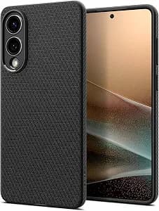 Spigen for Galaxy S25 Edge Case, Liquid Air [No Magnet Ring] [Military-Grade Protection] - Matte Black