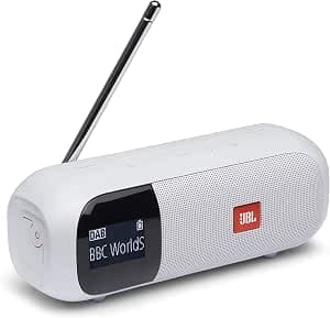 JBL Tuner Radio Recorder - Portable Bluetooth Speaker with MP3, DAB+ & FM Radio - Wireless Music Enjoyment