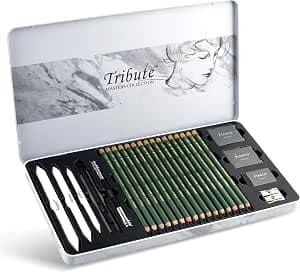 MARCO Sketch Drawing Pencil Set Beginners Ideal for Shading for Drawing, Sketching for Artists, Adults, Teenagers (Sketch Pencil Set of 25)